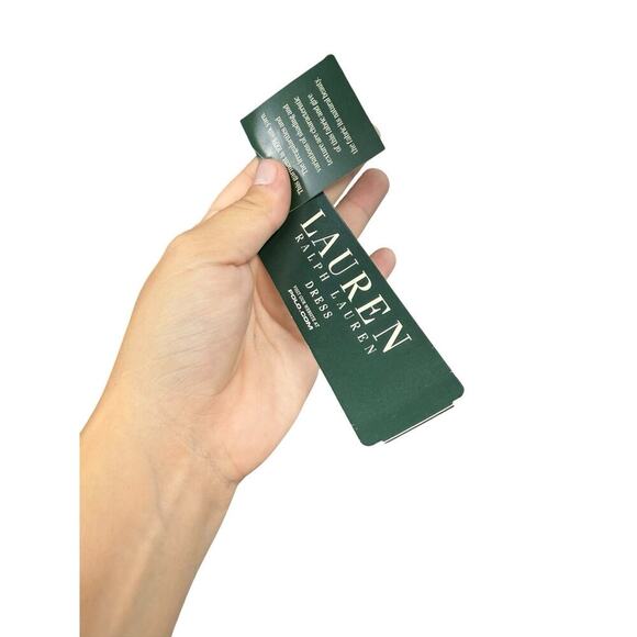 Lauren Ralph Lauren Navy Blue Floral 100% Silk Ruffle Halter Maxi Dress Women 10 - Picture 6 of 7